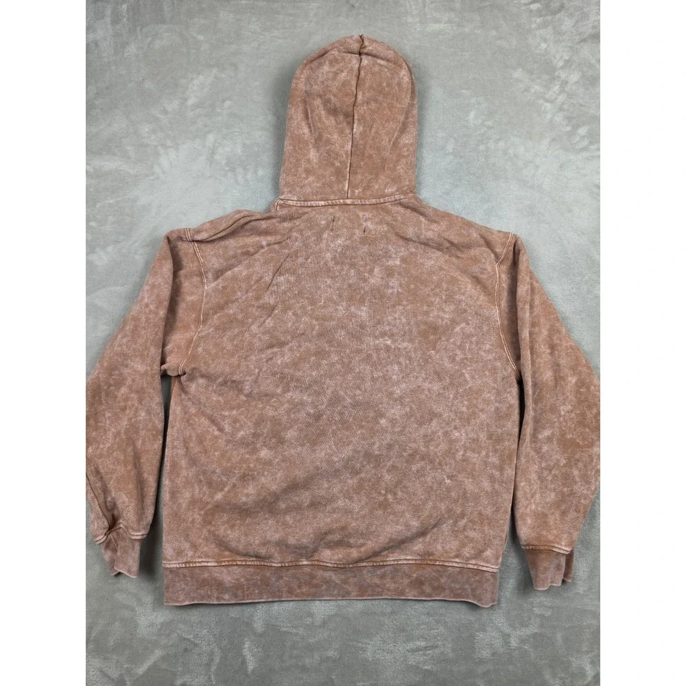 Jordan Essentials Flight Hoodie Mens L Mineral Clay Acid Wash Fleece DR3087-215